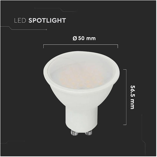 V-TAC LED-Lampe 10W für Fassung GU10 Warmes Weiß 1000lm
