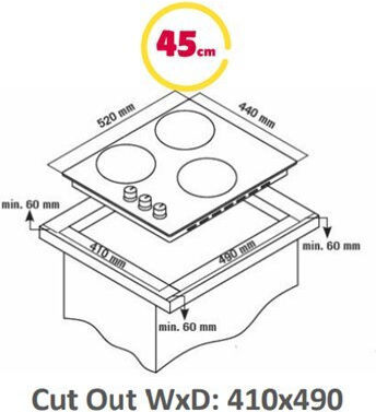 Simfer Котлон на природен газ Автономен 52x45εκ.