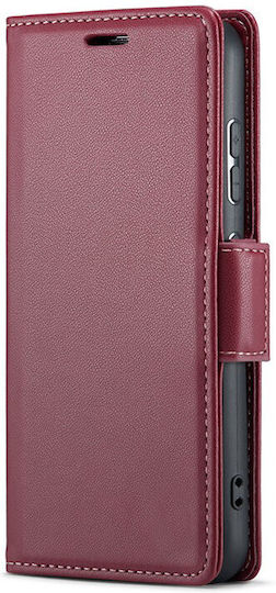 Case for Xiaomi Redmi Note 14 Pro+ 5G Xiaomi Poco X7 5G Xiaomi Redmi Note 14 Pro 5G Erbord Glossy Litchi Wallet Flip Red