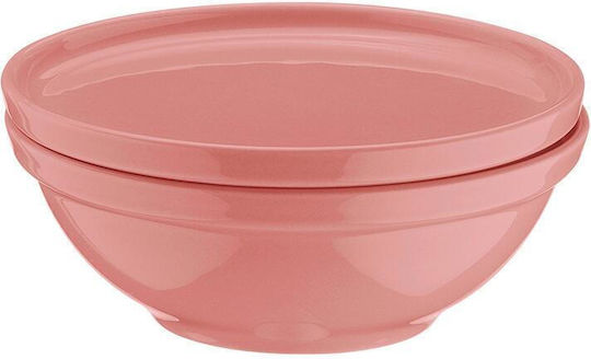 Kutahya Porselen Geschirrset aus Porzellan Rosa 24Stück