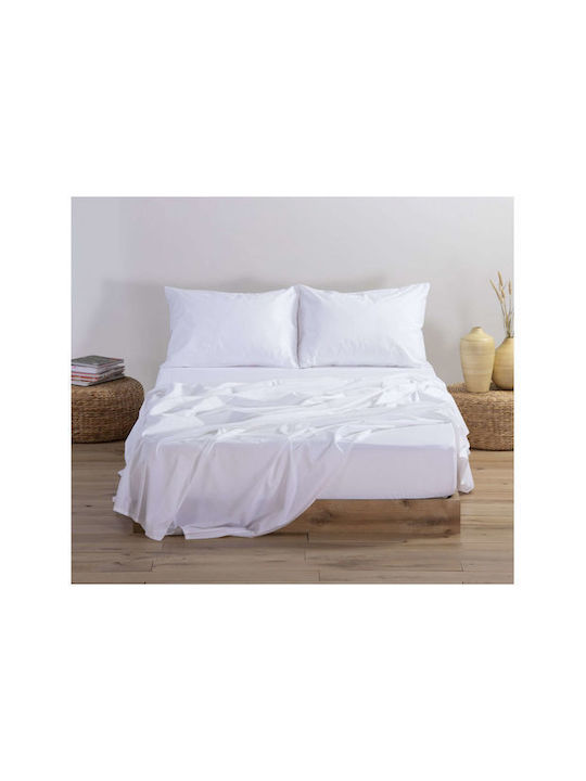 Flamingo Bettlaken Super-Doppel 240x280cm. White