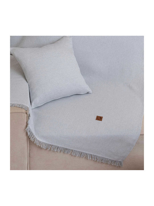 Borea Block Sofa Throw 2 Seater 180x250cm Petrol Blue
