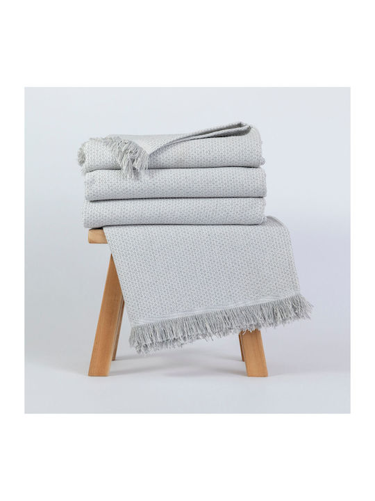 Borea Block Sofa Throw 2 Seater 180x250cm Petrol Blue
