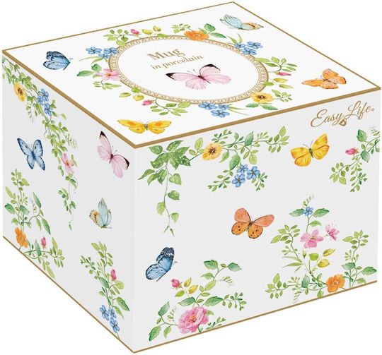 Marva Dancing Butterfies Κούπα από Πορσελάνη 350ml