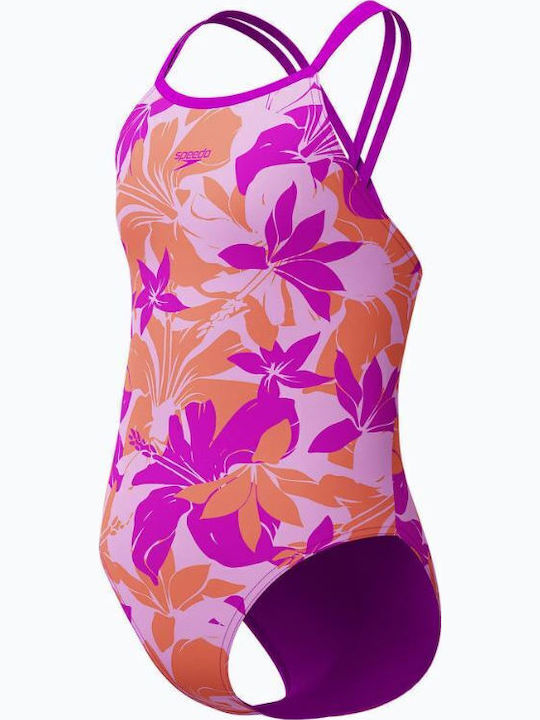 Speedo Παιδικό Μαγιό Ολόσωμο Φούξια