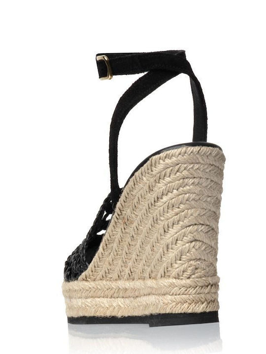 Women's Platform Espadrilles Black