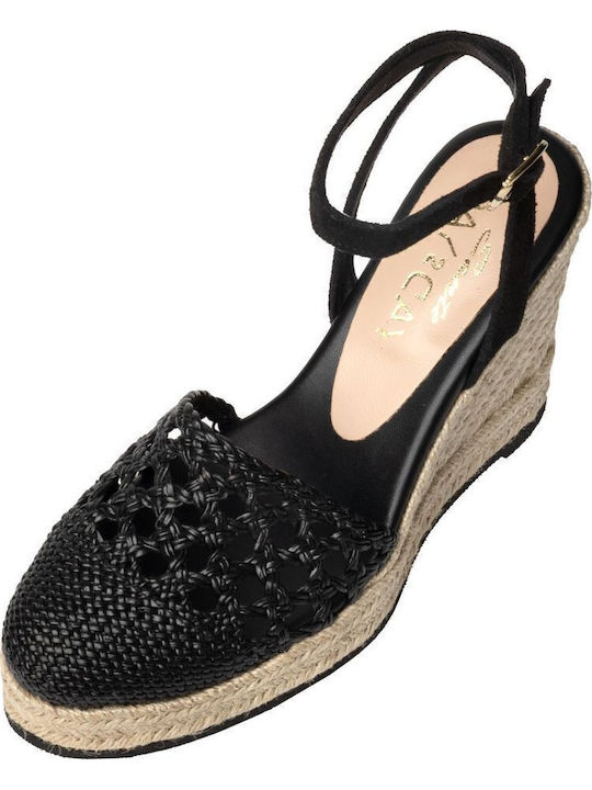 Women's Platform Espadrilles Black