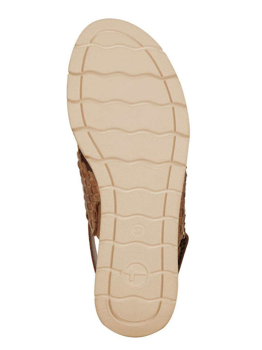 Women's Leather Platform Shoes Tabac Brown