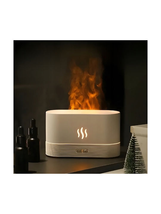 Led Συσκευή Αρωματοθεραπείας Humidifier Night Light Aroma Λευκή 180ml 122236846