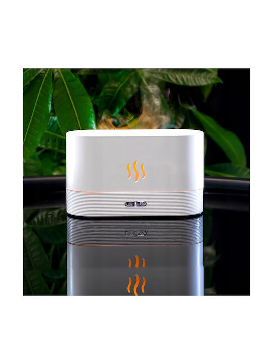 Led Συσκευή Αρωματοθεραπείας Humidifier Night Light Aroma Λευκή 180ml 122236846