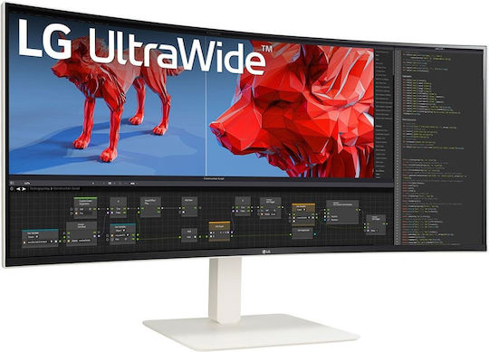LG 38BR85QC-W Ultrawide Nano IPS Curved Monitor 38" QHD 3840x1600 144Hz με Χρόνο Απόκρισης 1ms GTG Λευκό