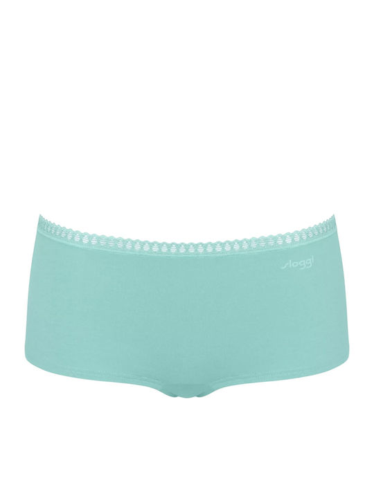 Βαμβακερά Women's Boxer 3Pack with Lace Turquoise