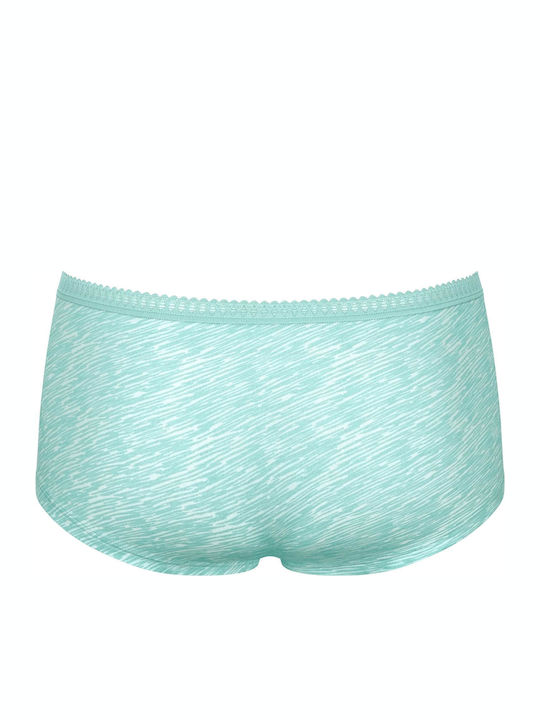 Βαμβακερά Women's Boxer 3Pack with Lace Turquoise