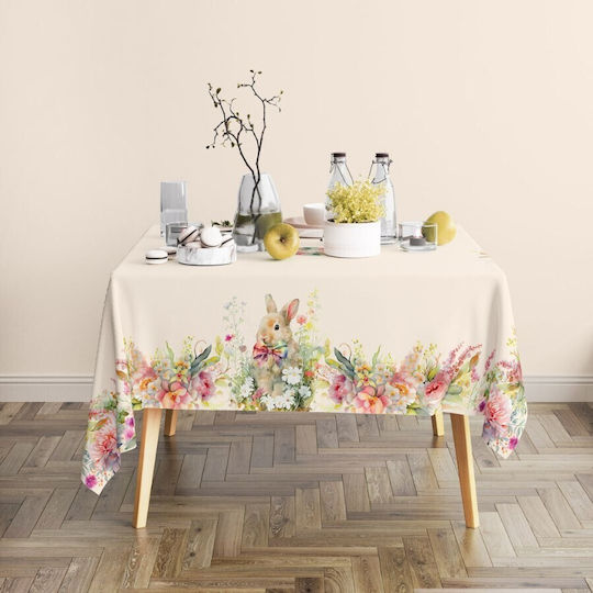 Easter Tablecloth 100% Cotton 140x220cm Club Cotton Vinca
