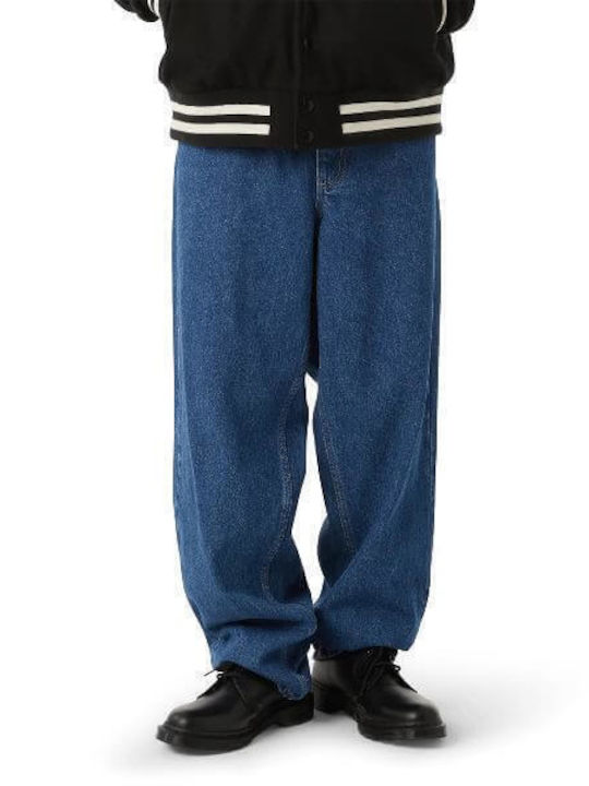 Cromer Signature Trousers in Baggy Line Stone Wash Indigo