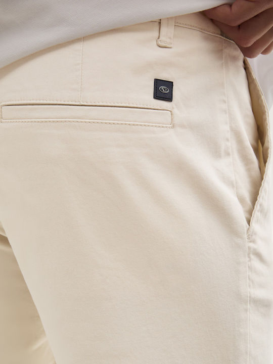 Trousers Chino Elastic in Regular Fit Beige