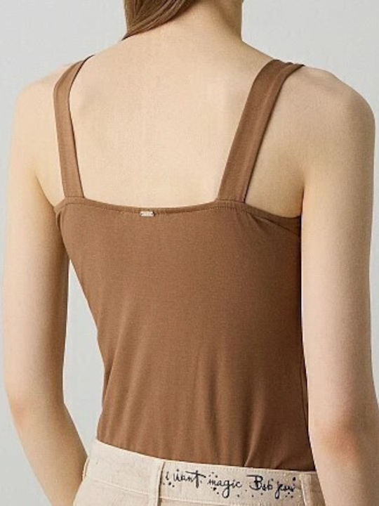 Bsb Κορμάκι Γυναικείο Viscose Regular Fit 153-121001-74 Chocolate Καφε 153-121001-74
