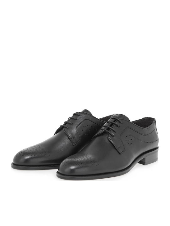 Δερμάτινα Ανδρικά Oxfords Μαύρα
