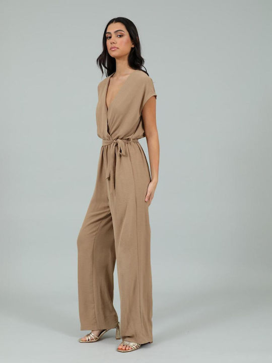 Women's One-piece Suit Beige