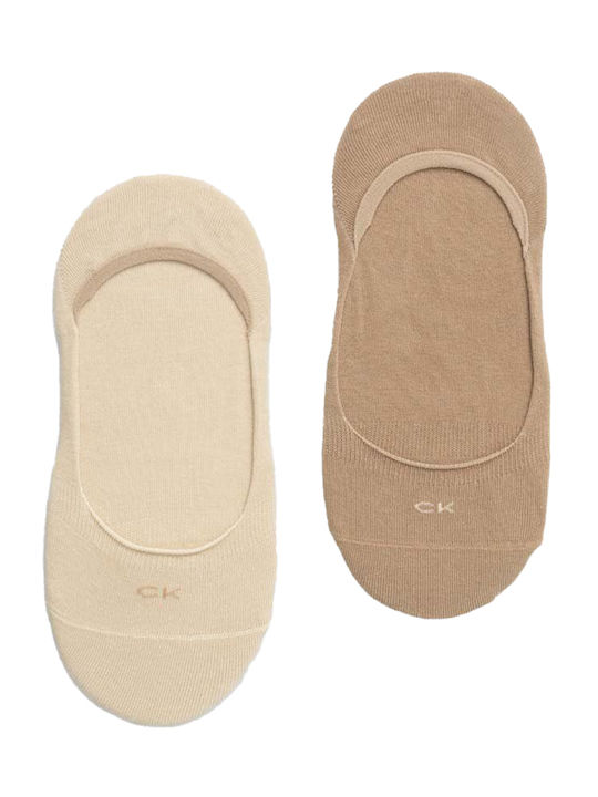 Calvin Klein Damen Socken Beige 2Pack Calvin Klein Damen Socken Beige 2Pack