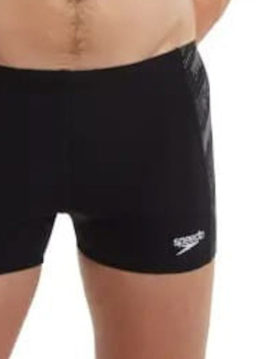 M Hyperboom Panel Aquashort Men's Swimwear Shorts Black with Patterns
