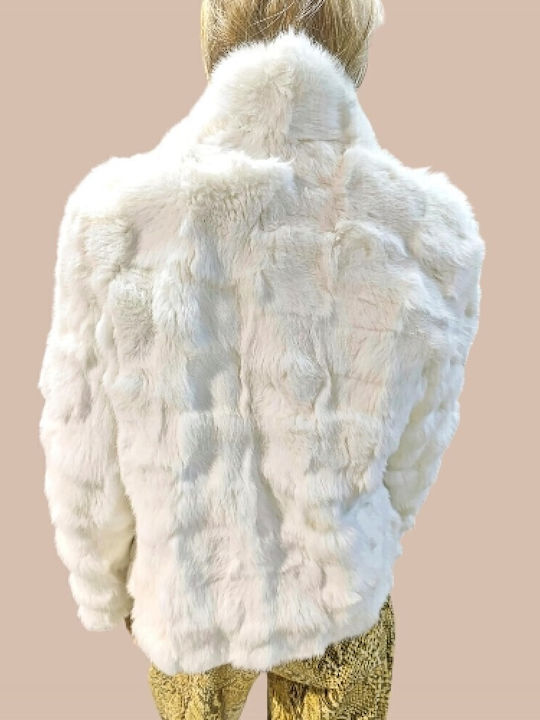 Women's Short Fur White