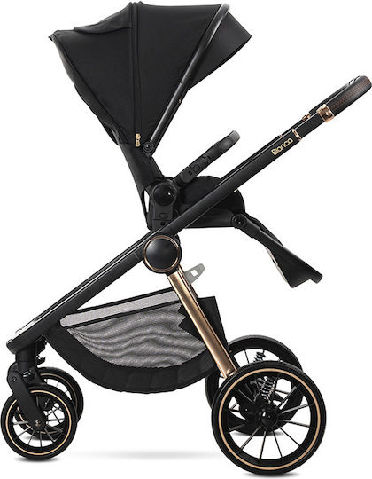 Lorelli Bianca Adjustable 3 in 1 Baby Stroller Suitable for Newborn Black