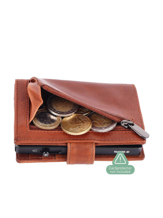 Leder Herren Geldbörse Karten Braun