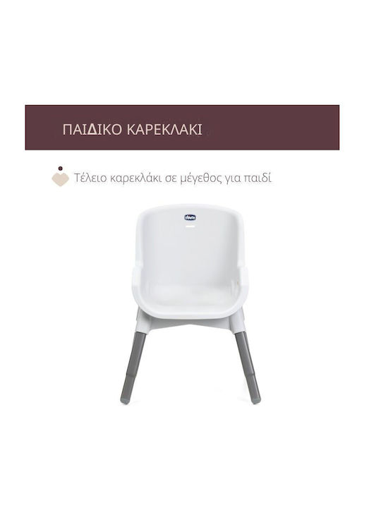 Chicco Zest Foldable Baby Highchair With Adjustable Height Moon Gray