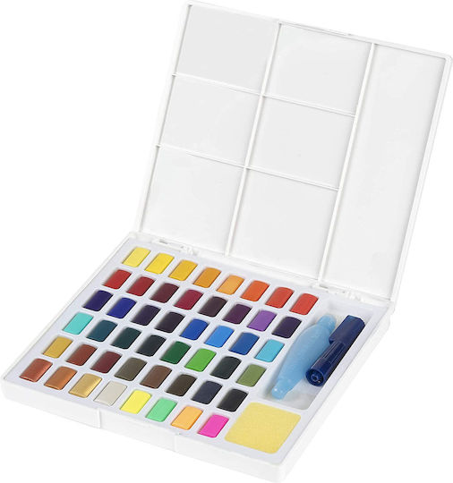 Faber-Castell Aquarellfarbenset Bunte mit Pinsel 48Stück