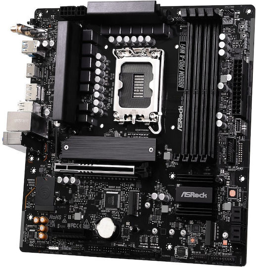 ASRock B860M Pro-A WiFi Дънна платка Micro ATX с Intel 1851 Сокет