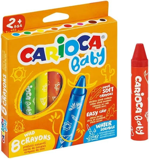 Carioca Baby Super Soft Σετ Κηρομπογιές με 8 Χρώματα