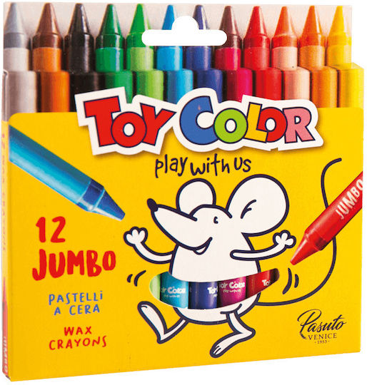 Toy Color Jumbo Crayons Set 12 Colours