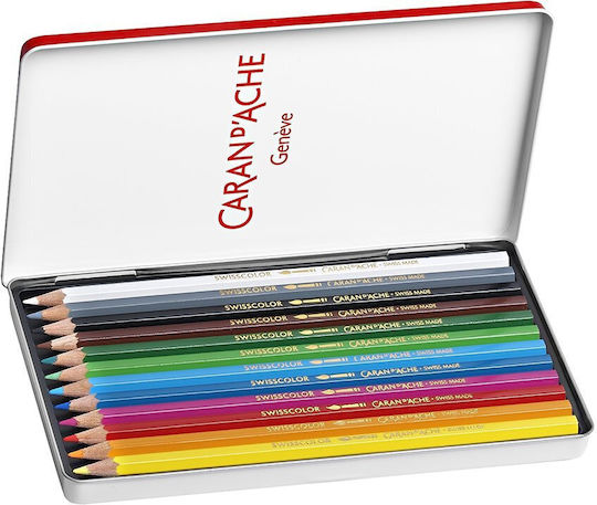 Caran D'ache Set de creioane colorate cu 12 culori