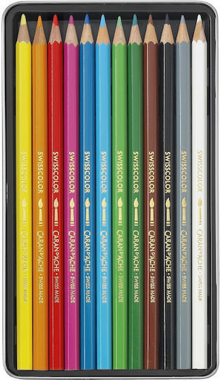 Caran D'ache Set de creioane colorate cu 12 culori