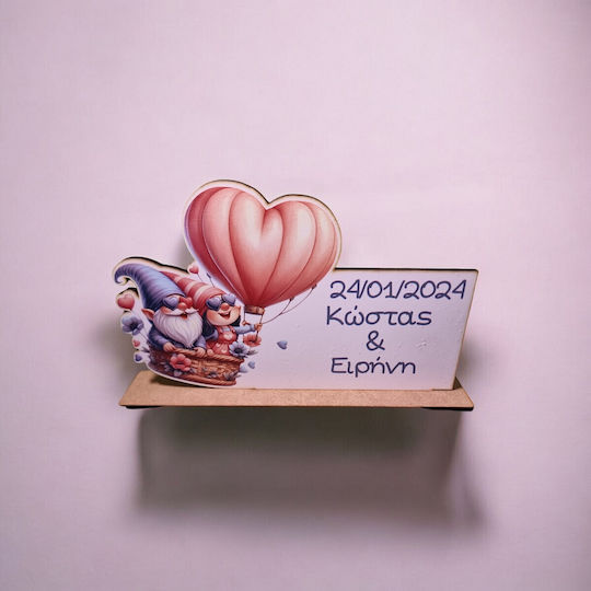 Woodseason Souvenir Tabletop for Lovers made of Wooden 22x12cm.