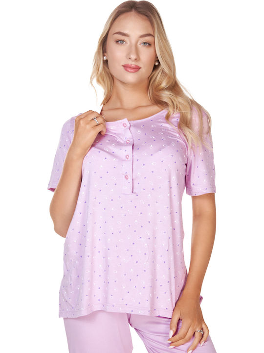 Kare Design Winter Damen Pyjama-Set Purple