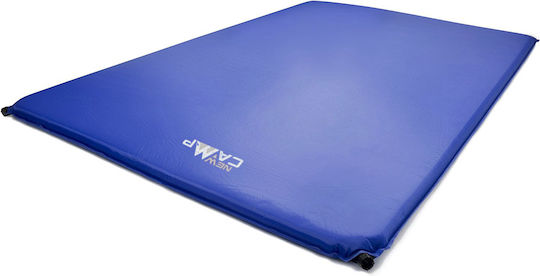 New Camp Self-Inflating Double Camping Sleeping Mat 190x130cm Thickness 5cm Blue