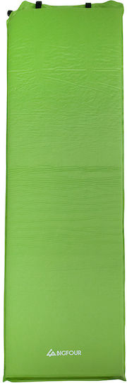 Bigfour Self-Inflating Single Camping Sleeping Mat 198x63cm Thickness 8cm in Green color