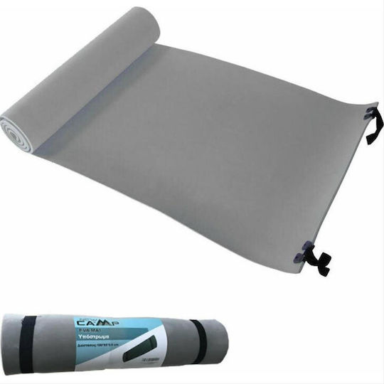 New Camp Eva Αφρώδες Μονό Υπόστρωμα Camping 180x50cm Πάχους 0.6cm Γκρι