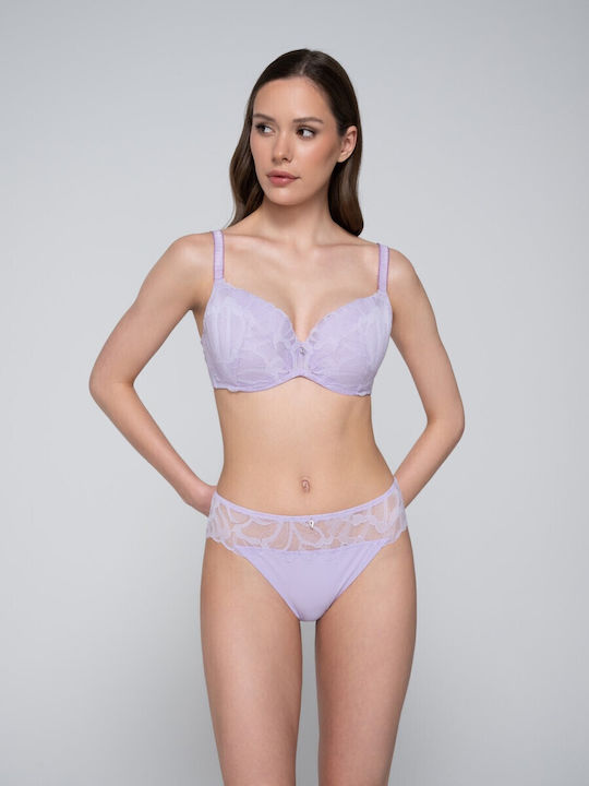 Melody Balconette Lila Сутиен с лека подложка