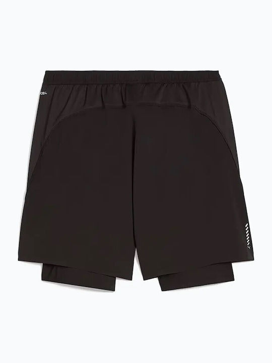 Velocity 2 in 1 Sports Men's Black Shorts