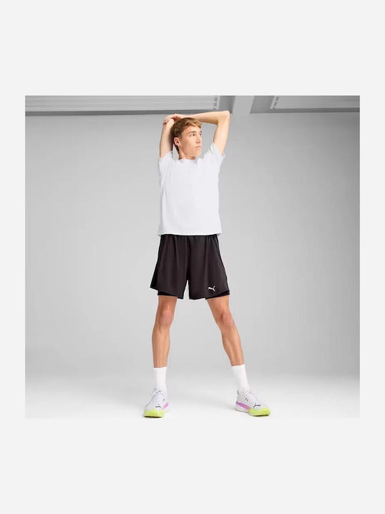 Velocity 2 in 1 Sports Men's Black Shorts