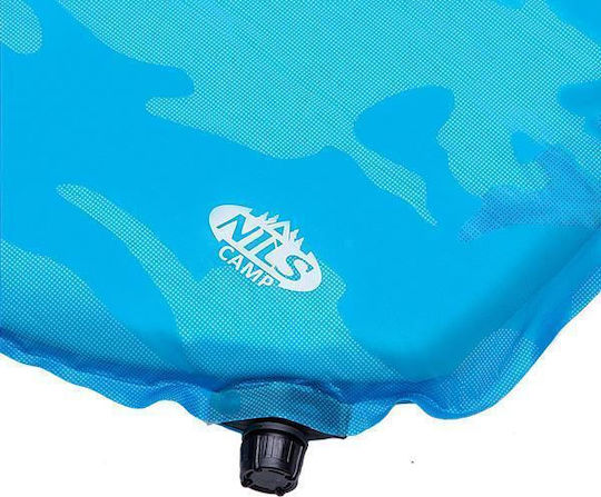 Nils Αυτοφούσκωτο Ημίδιπλο Υπόστρωμα Camping 195x68cm Πάχους 5cm Μπλε