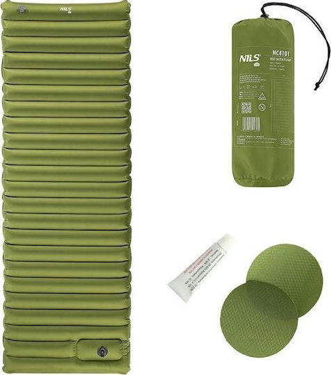 Abisal Auto-umflare Single Substrat Camping 190x64cm în culoarea Verde