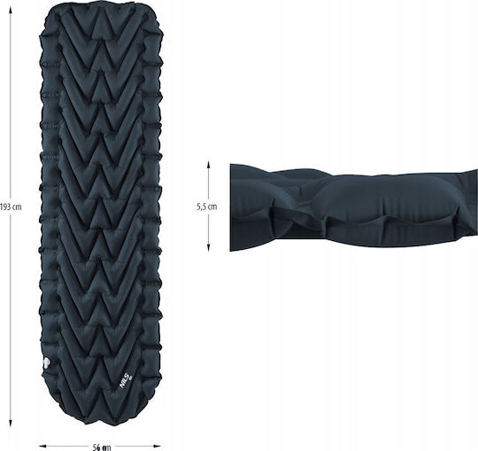 Abisal NC4005 Foam Single Camping Sleeping Mat 40x Thickness 5.5cm in Gray color