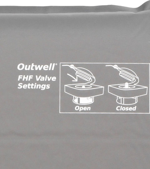 Outwell Sleepin Double Self-Inflating Double Camping Sleeping Mat 183x120cm Thickness 5cm Black