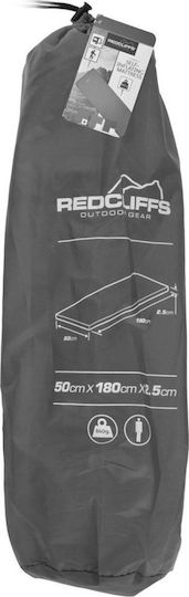 Redcliffs Self-Inflating Single Camping Sleeping Mat 180x50cm Thickness 2.5cm in Gray color