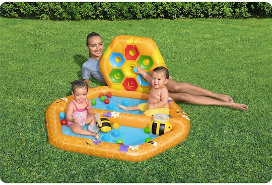 Bestway Φουσκωτό Lil' Beehive Baby Pool & Ball Pit για 2+ Ετών