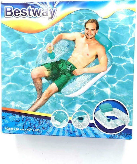 Bestway Inflatable Float for Sea Light Blue 102x94cm
